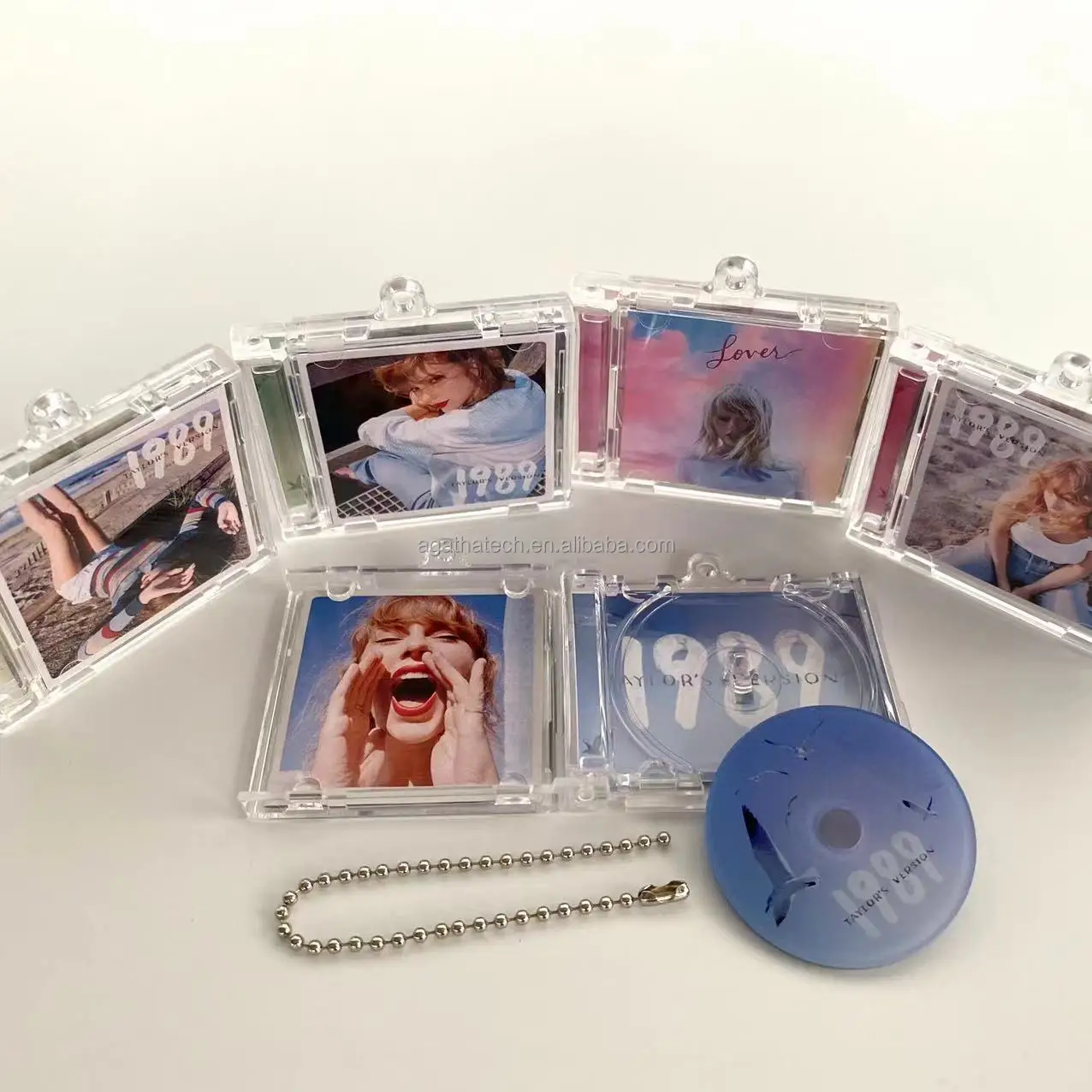 DIY крышка cd брелок держатель для ключей диск dvd jewel box чехол qr оптовая продажа акриловый пустой альбом nfc изготовленный на заказ мини