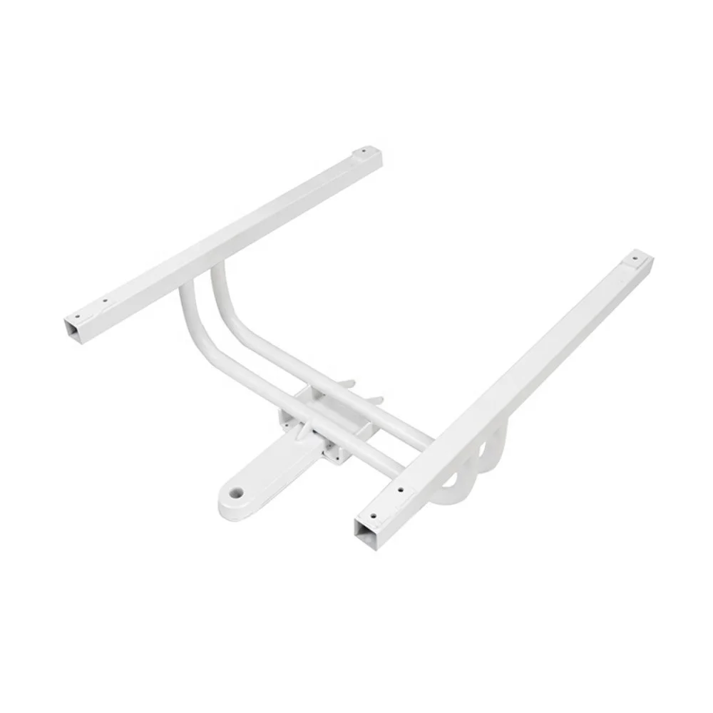 Custom White Powder Coating Aluminum Square Tube Punching Round Pipe Bending Stamping Welding Frame