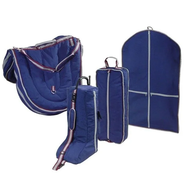 Shemax Horse Equestrian Dressage Saddle, Bridle, Boot and Garment Carry Bag Set of 4