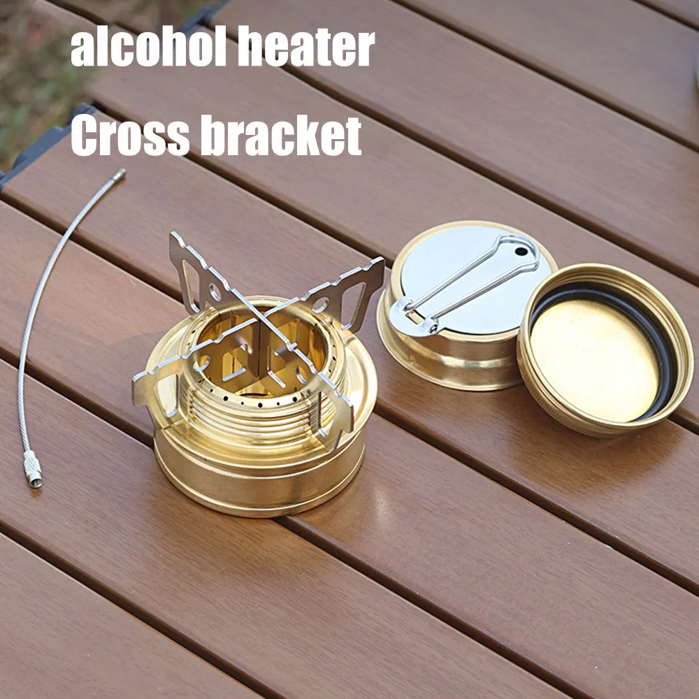 Jetshark Mini Stainless Steel Cooking High Temperature Portable Sturdy Outdoor Camping Alcohol Stove