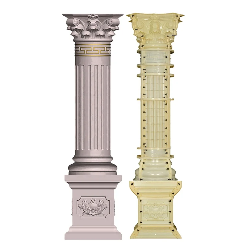 Factory Selling Concrete Moulds for Plastic Roman Pillar Columns Available