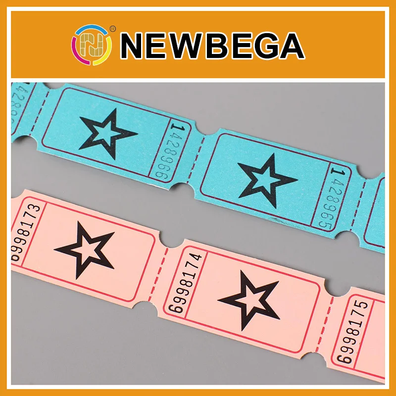 Wholesale custom printing 1000 total blank raffle tickets double roll raffle tickets raffle ticket roll