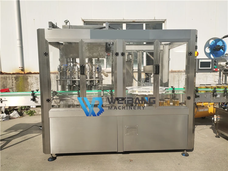 WB-NJ4 50-1000ml Fruit Jam Bean Paste Filling Machine Pork Sauce Bottle Filling Machine