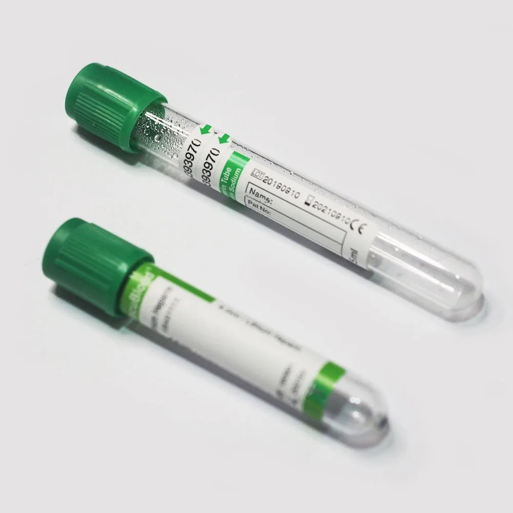 Одноразовый медицинский перевязочный материал, гепарин лития вакуумная трубка для забора крови