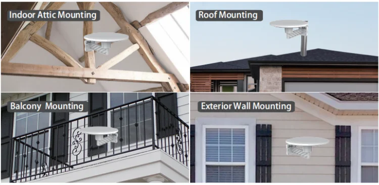 Long Range 4K 1080P UHF/VHF 160 Miles Digital Omni Direction Outdoor Indoor TV Antenna HDTV Antena