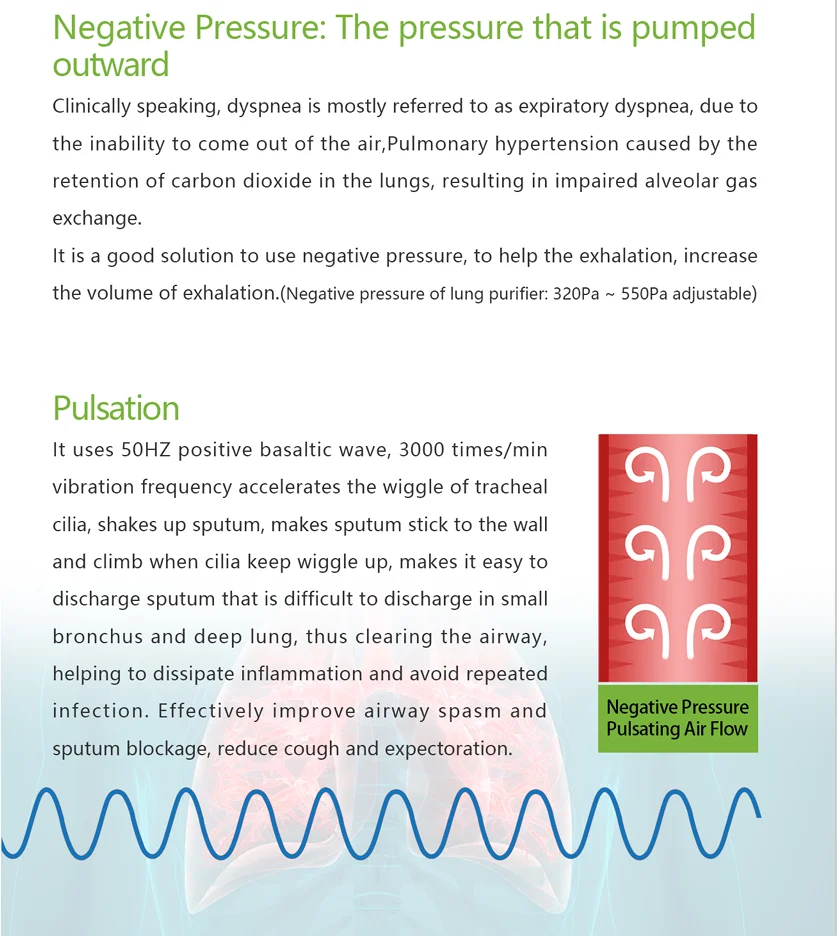 The Lung Clear Device is an instrument that helps to improve airway obstruction caused by bronchiectasis and obstructive
