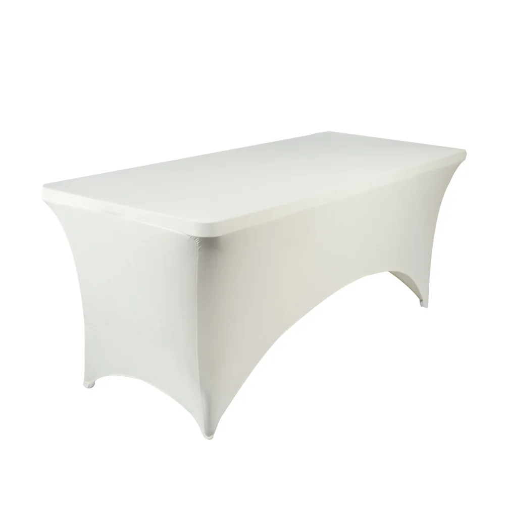 Wholesale Rectangular Fitted Spandex Tablecloths Wedding Party Patio Table Covers Event