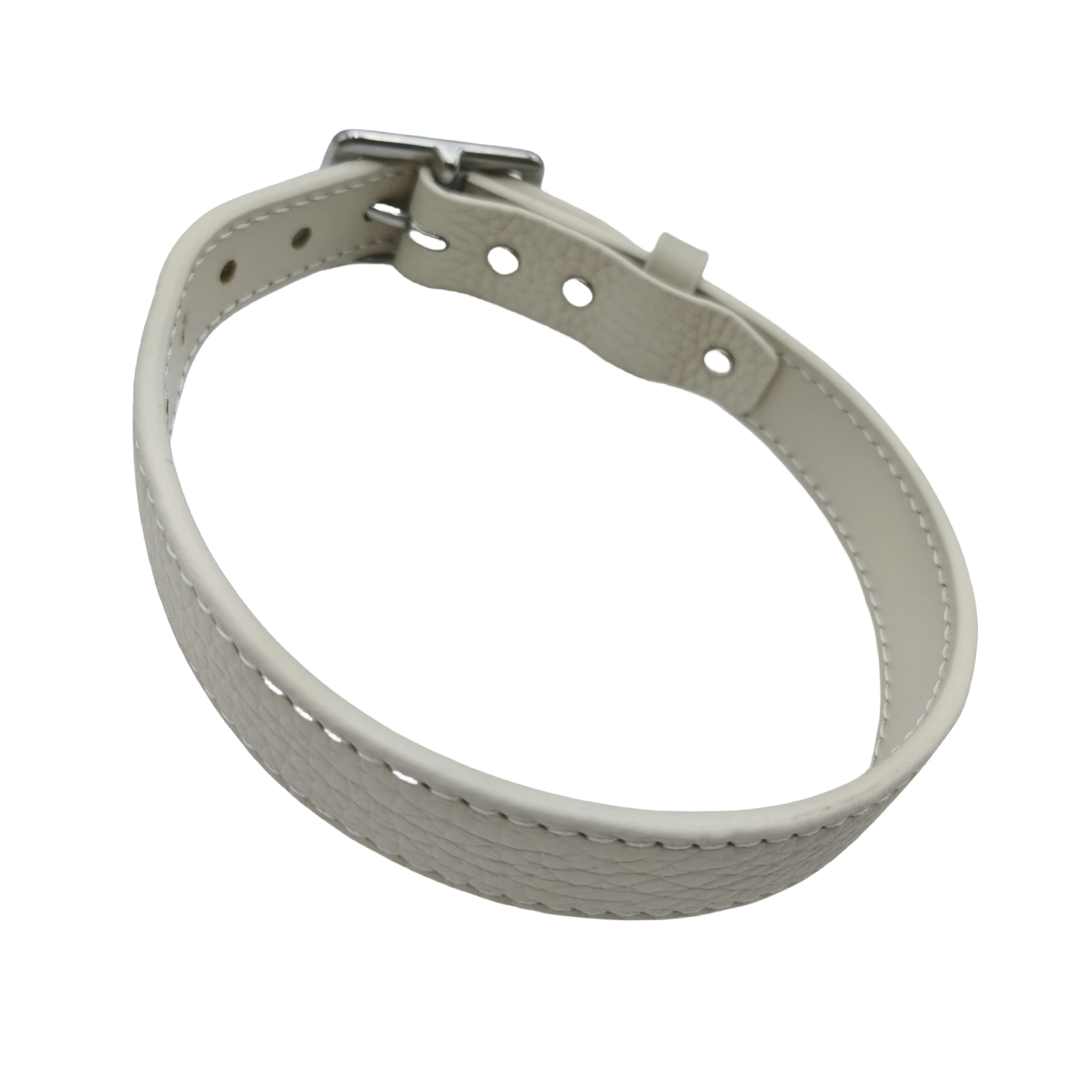 Custom Logo Luxury Waterproof Pet Collar with Litchi Pattern for Pet Safety Cow Leather Durable Adjustable Dog Leash Collar