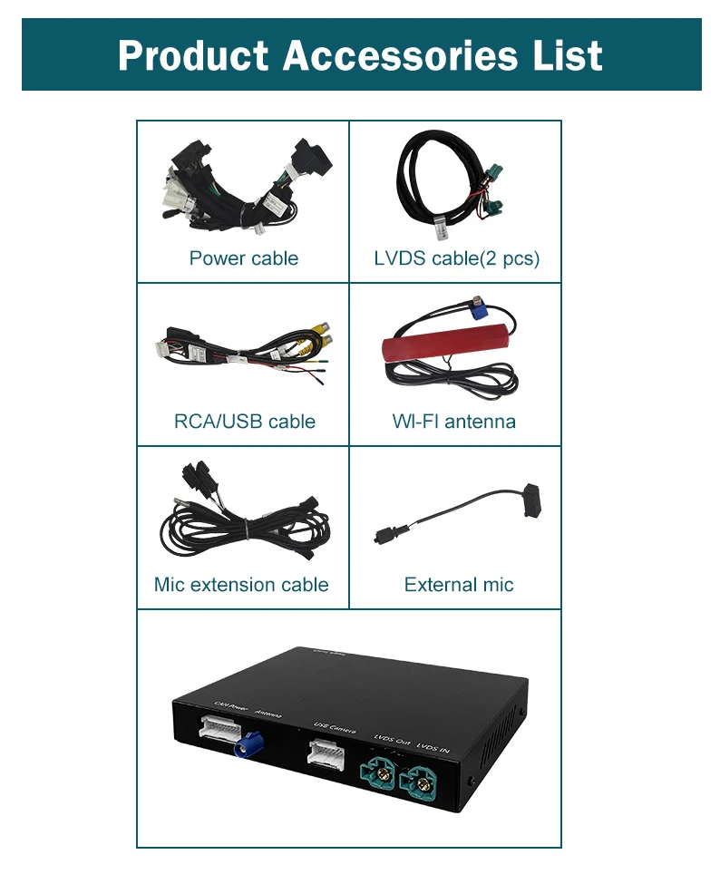 Road Top Wireless Carplay and Android Auto Interface Decoder with CIC System 5 7 Series F10 F11 F07 GT F01 F02 2009 - 2012