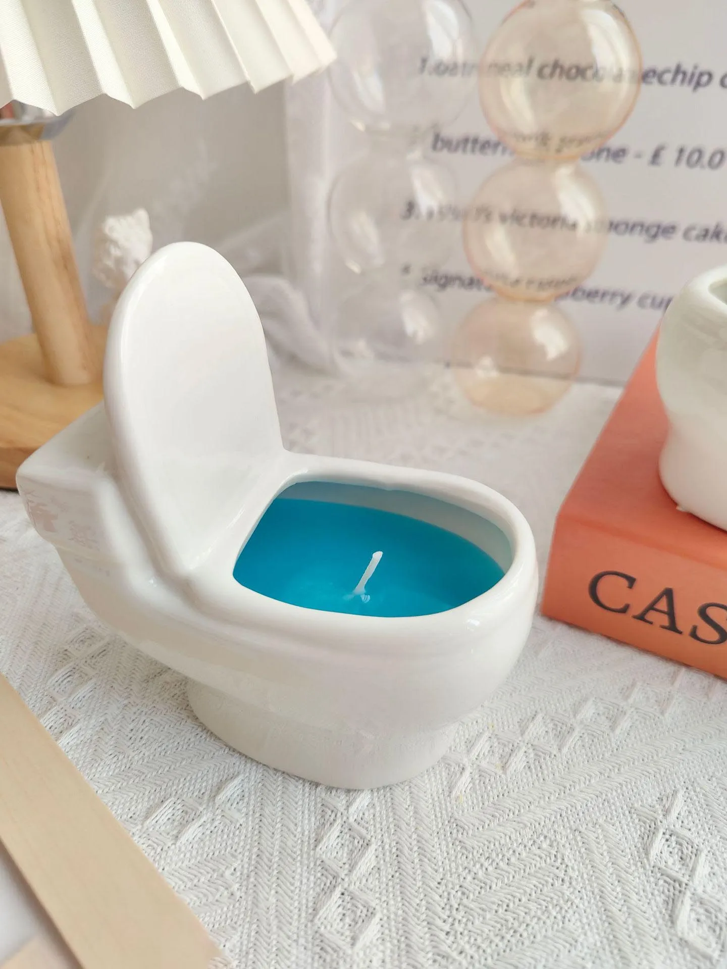 Creative Funny Toilet Modeling Customized Benediction Paraffin Wax Handmade Decorations Fragrance Aromatherapy Scented Candles