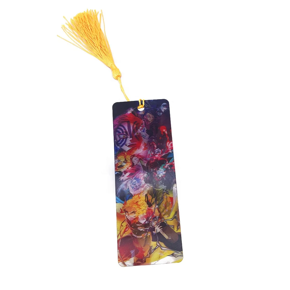 Plastic lenticular PET bookmark custom printing design promotional 3d bookmark