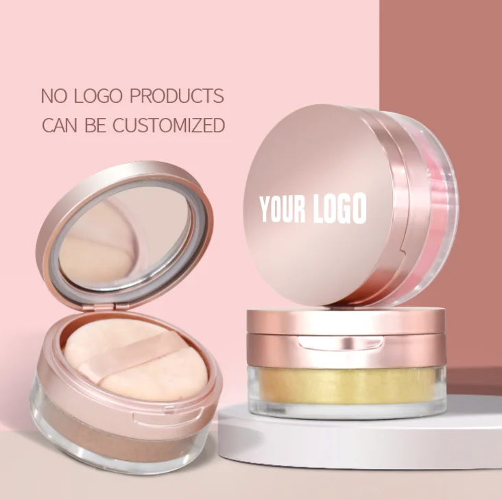 Private Label 6 Colors Cruelty Free Waterproof High Pigment Vegan Highlighter Loose Shimmering Powder