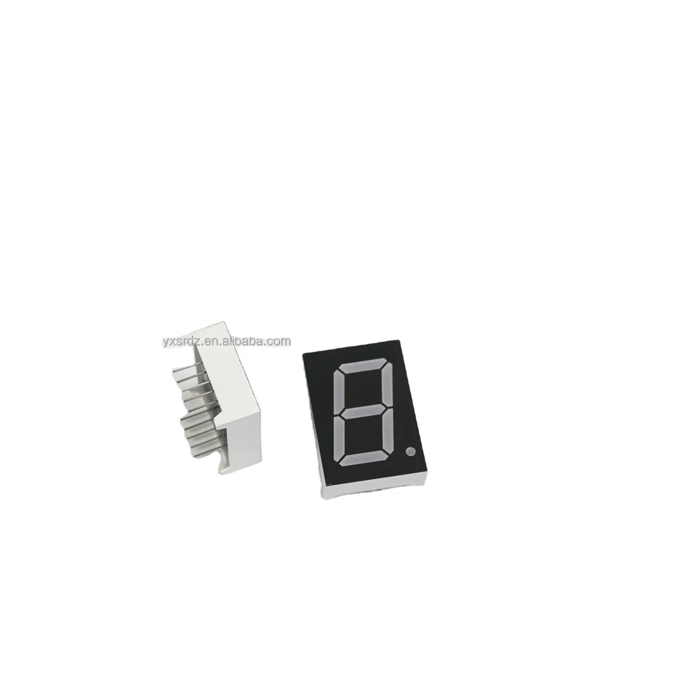 Common Cathode  white one digit 7 segment led display 5 inch