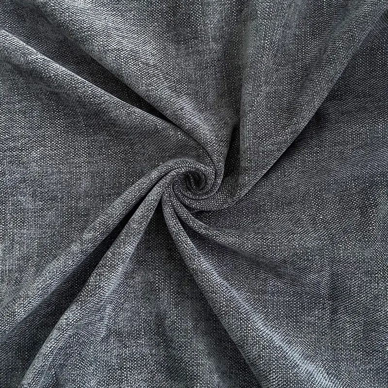 New Design 100 Polyester Sofa Curtain Fabric Imitation Linen Woven Upholstery Fabric Wholesale