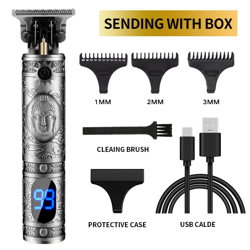 Professional Rechargeable Portable Cordless Hair Electric Hair Trimmer For Men Household