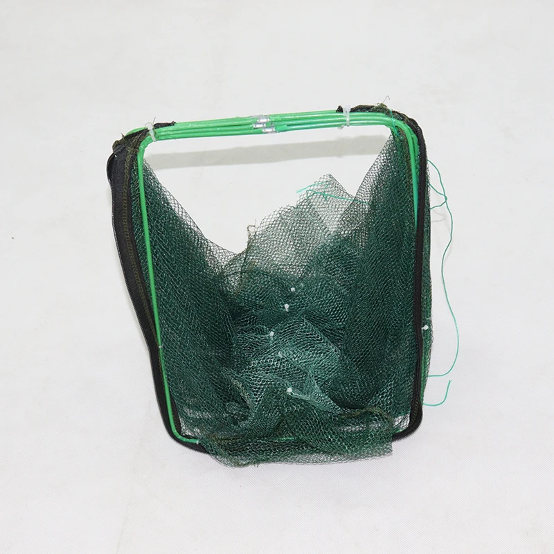 6-8 holes Folded Polygonal shrimp Lobster Net fish trap cage floating fish farming cages for sale