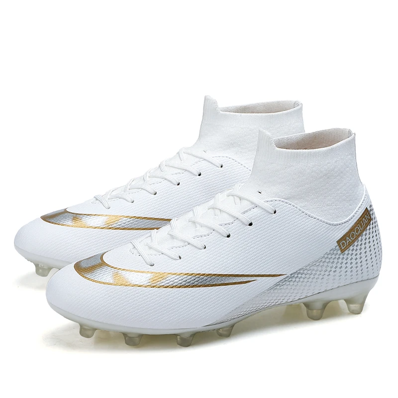 2021 New Hot Sale big size wholesale Fashion Custom Best Football sports high Soccershoes