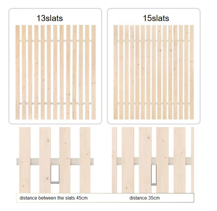 European style wooden bed frame queen wooden bed slat bedroom bed frame