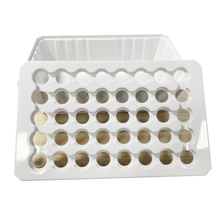 40holes Aquaponics Grow Trays Hydroponic Vegetable Plant Plastic Tray Microgreen Growing Tray