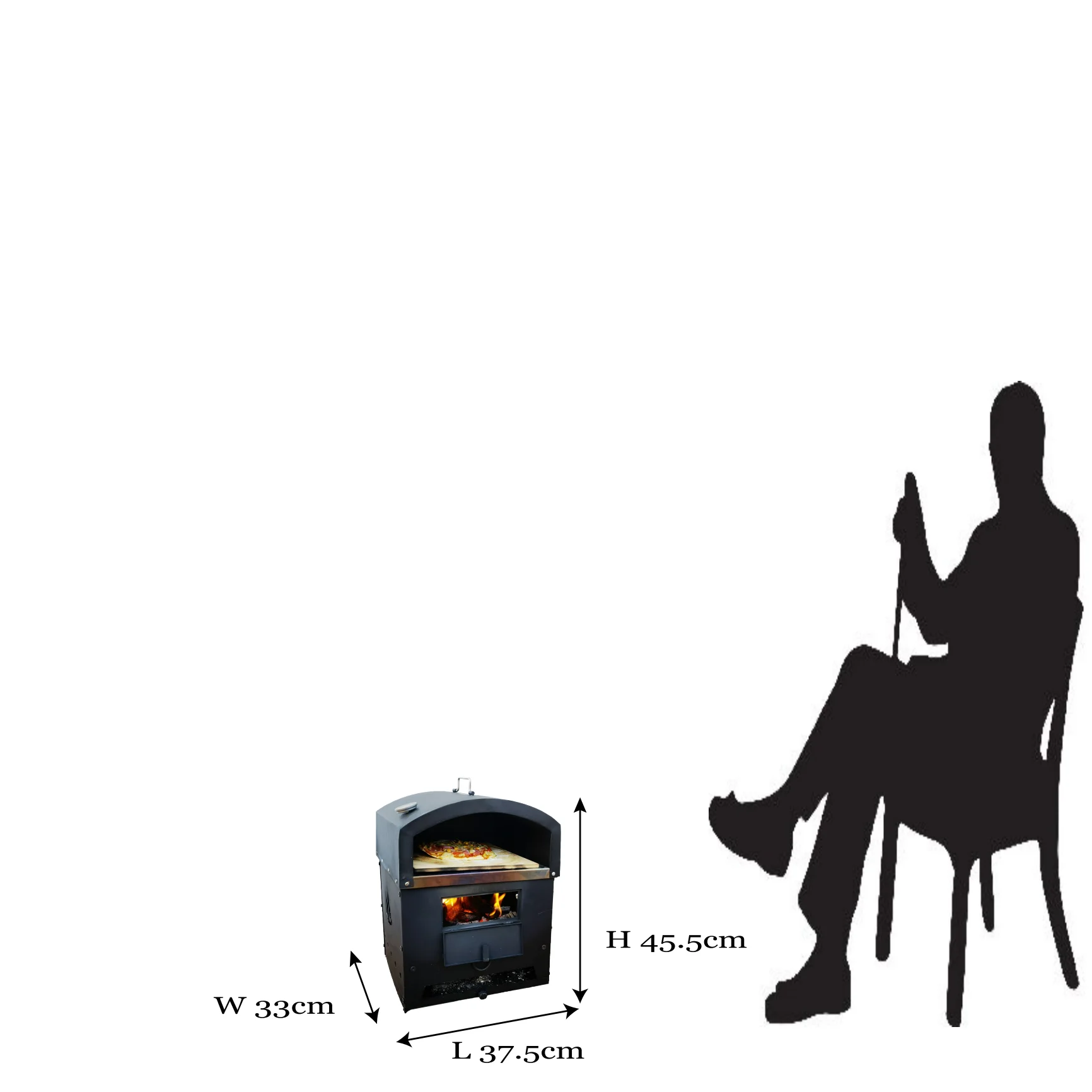 Commercial Portable 4 in 1 Pizza Oven Powder Coated Wood Fired Oven