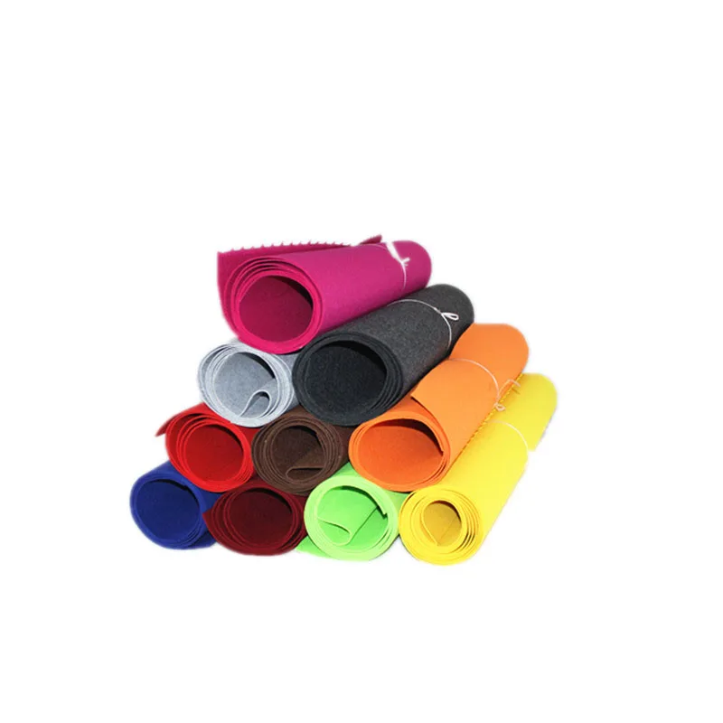 
3mm thick white fine quality Needle Punched self-adhesive polyester felt 