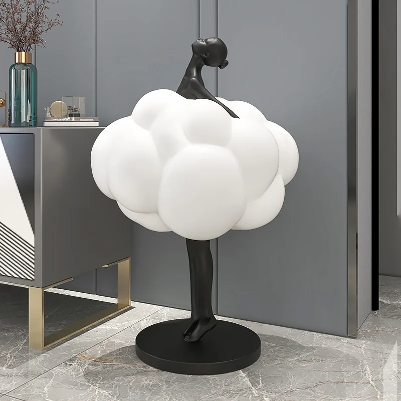 Hot Ballet Girl Shopping Mall Entrance Floor Sculpture Living Room Diy Big Ornaments Light Luxury Hotel Decoration Opening Gift