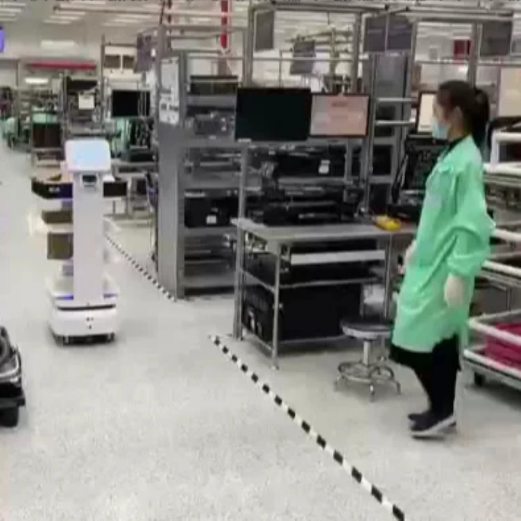 Hotel Service Delivery Robot Automated Guided Vehicle Cart 300KG Chassis Base Autonomous Mobile Robot ARM