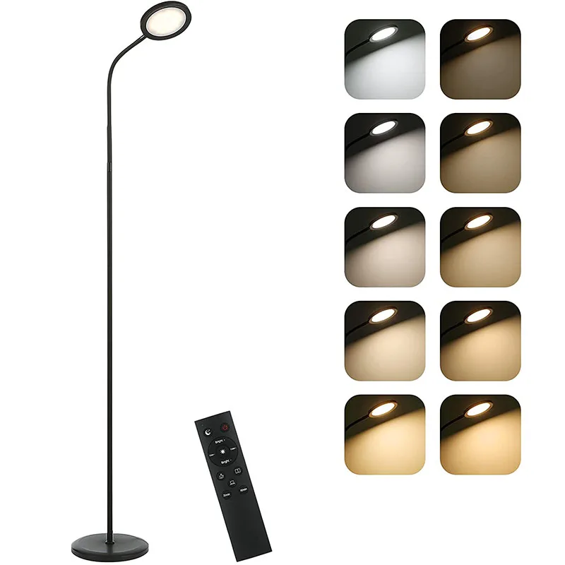 
Professional custom night floor standing lamp black for living room 