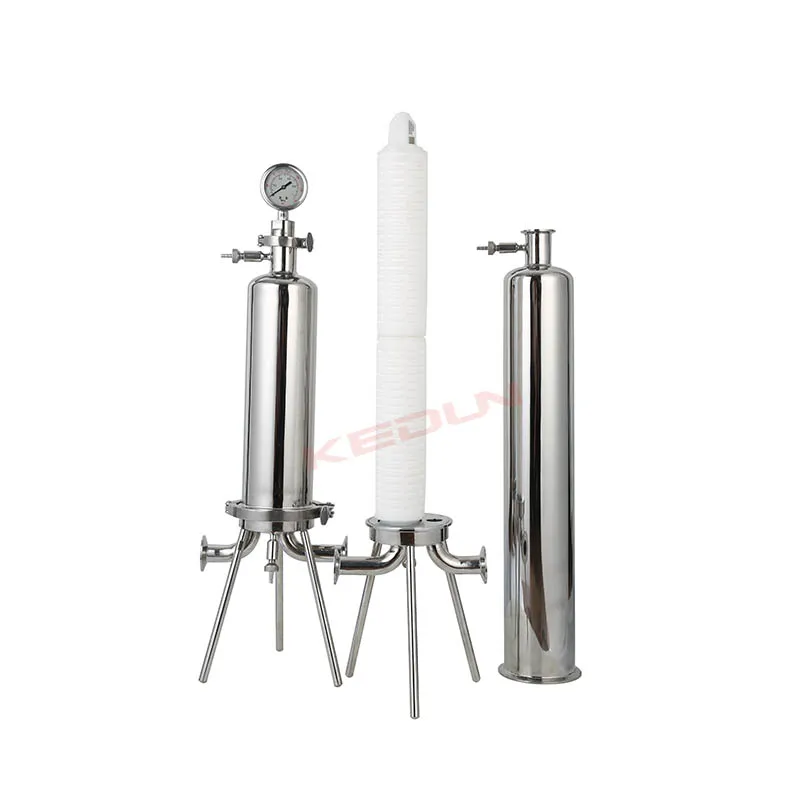 Special stainless steel cartridge filter housing for fine filtration equipment directly supplied by factories in China
