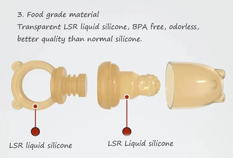 Teether Food Pacifier Silicone New Baby Ice Cream Fresh Fruit Feeder With Net