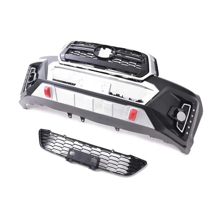 Car Accessories Front Bumper With Grille Conversion Body Kit For Hilux Revo to Rocco Facelift Kit