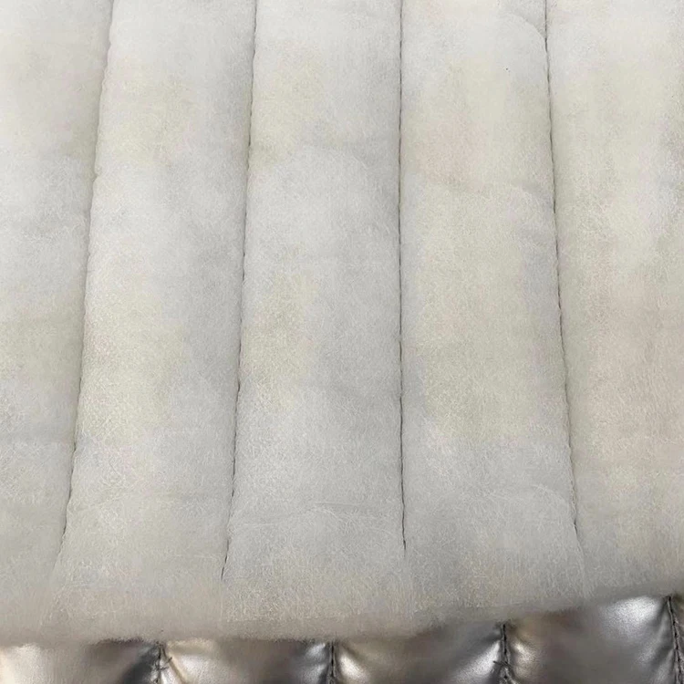 Polyester pongee fabric waterproof quilted warmth keeping fabric padding quilted fabric