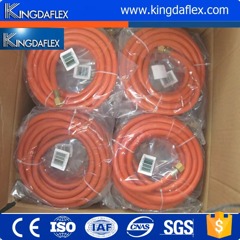 1/4-3/8' Flexible Lpg Gas Propane Pipe Rubber Air Hose SBR Blended EPDM Blended LPG Welding