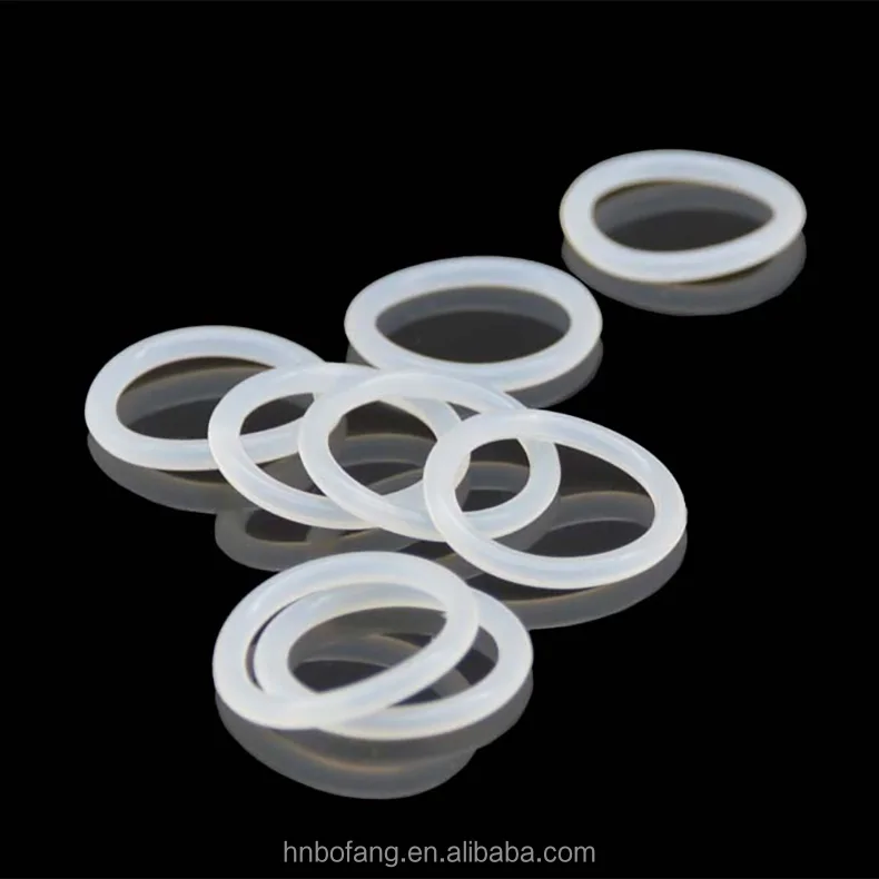 1 mm Cross Section Diameter  Good Tear Resistant and Low Temperature Resistant High Transparent Silicone O Ring