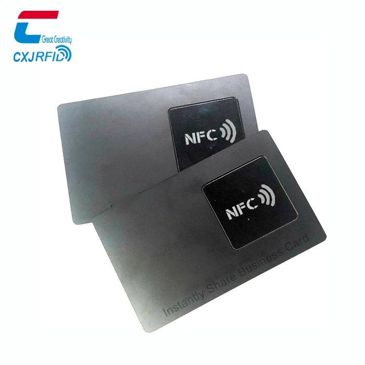  Металлическая визитная карточка Chuangxinjia Rfid Ntag 215 Digital