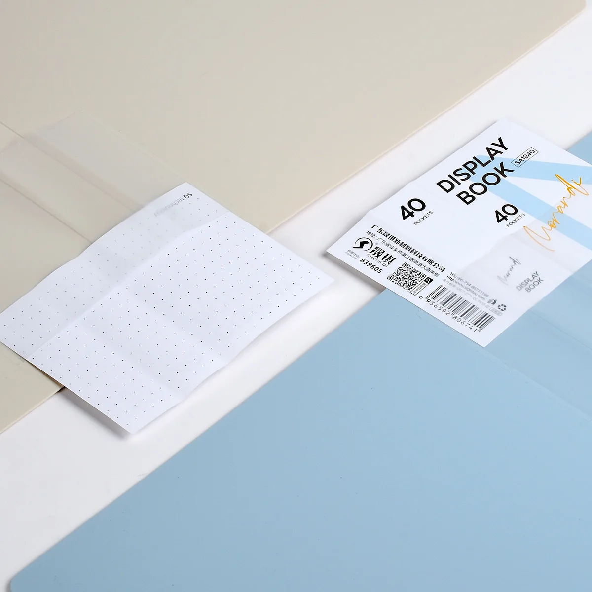 Custom Morandi Multicolor A4 Size File 20~60 Pockets Clear Display Book Presentation