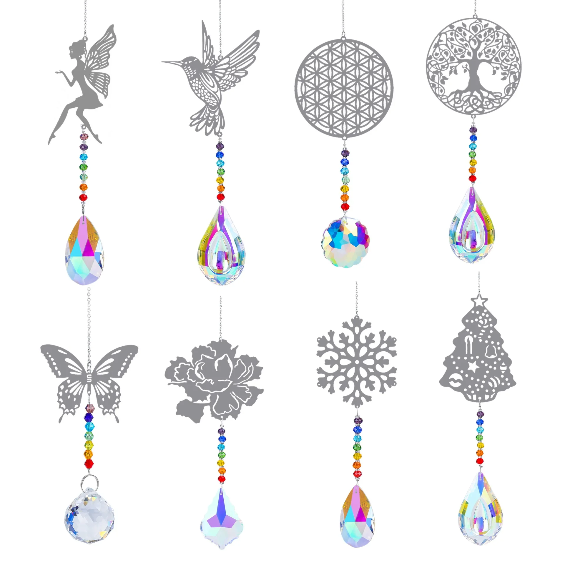 Crystals Suncatcher Hanging Hummingbird Rainbow Maker  crystal Sun Catcher Prisms