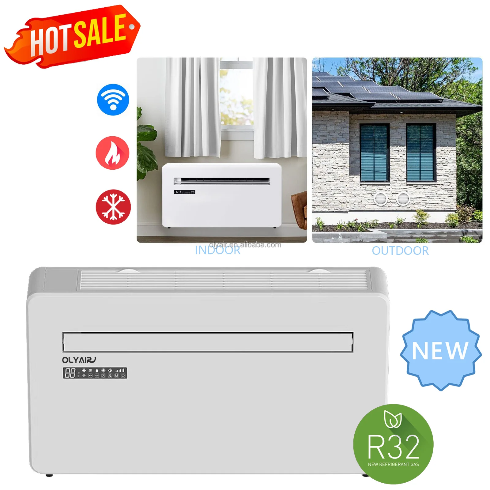 Monoblock air Conditioner  Without External Unit R290 10000btu 12000btu with Wire Control and Wifi Function