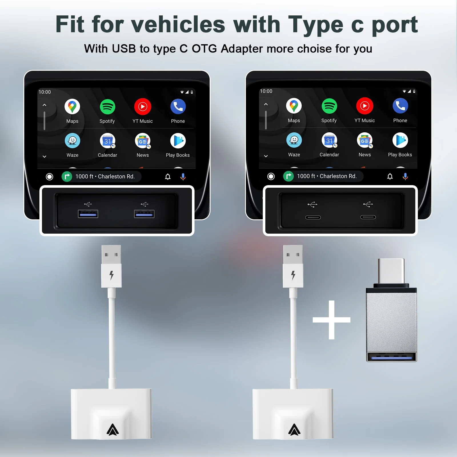 2 в 1 беспроводной адаптер CarPlay Android автомобильный ключ мини-Смарт-бокс проводной для беспроводного iPhone