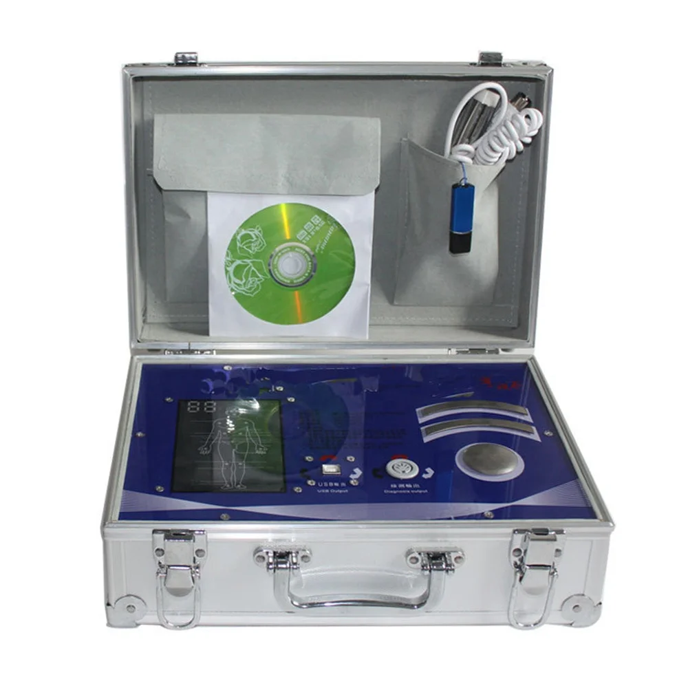 8003 Latest Generation Hand Touch Health Test Machine Quantum Resonance Magnetic Analyzer With Spanish French English Laungage