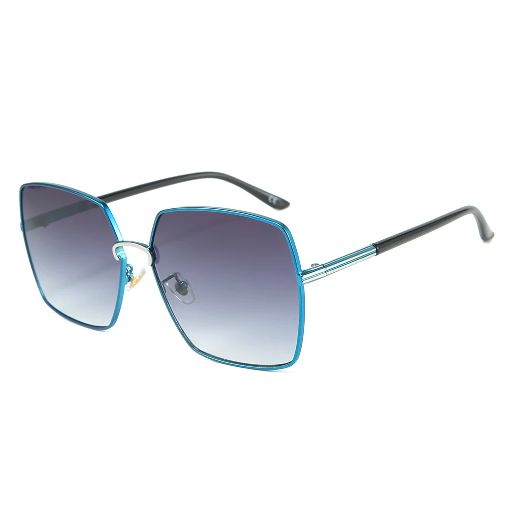 2024 BLONGU Shades Fashion Women Men Newest Gradient Lens Glasses Oversize Big Fame Fashion Sunglasses