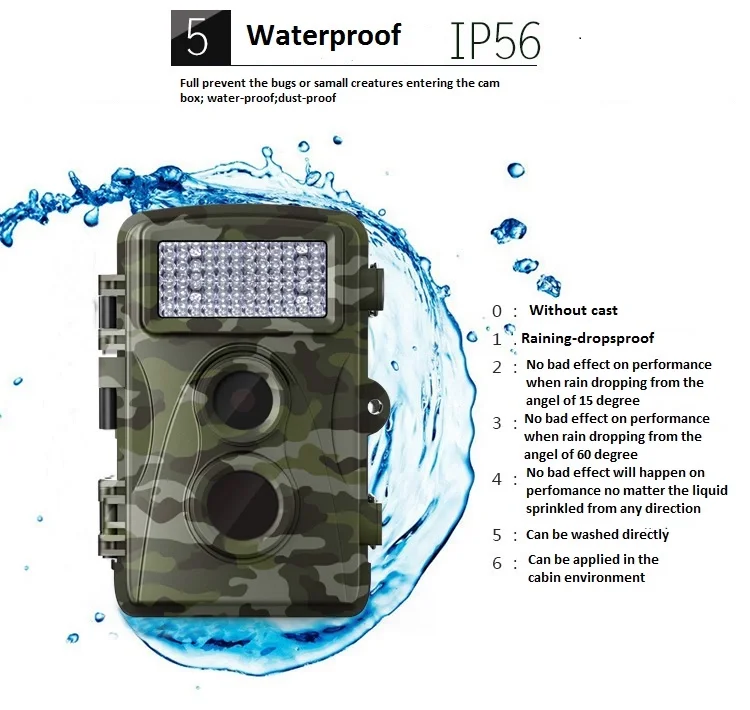 Wildlife hunting trail camera 24MP FHD No Glow LEDs Night Vision 80ft 0.3s Trigger Time Motion Activated