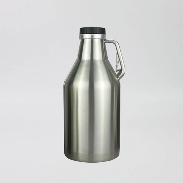 64oz personalized beer growler hydro thermos insulated water jug with handle