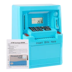 Electronic piggy bank for kids Coin banknotes can be used atm machine safe With password card function