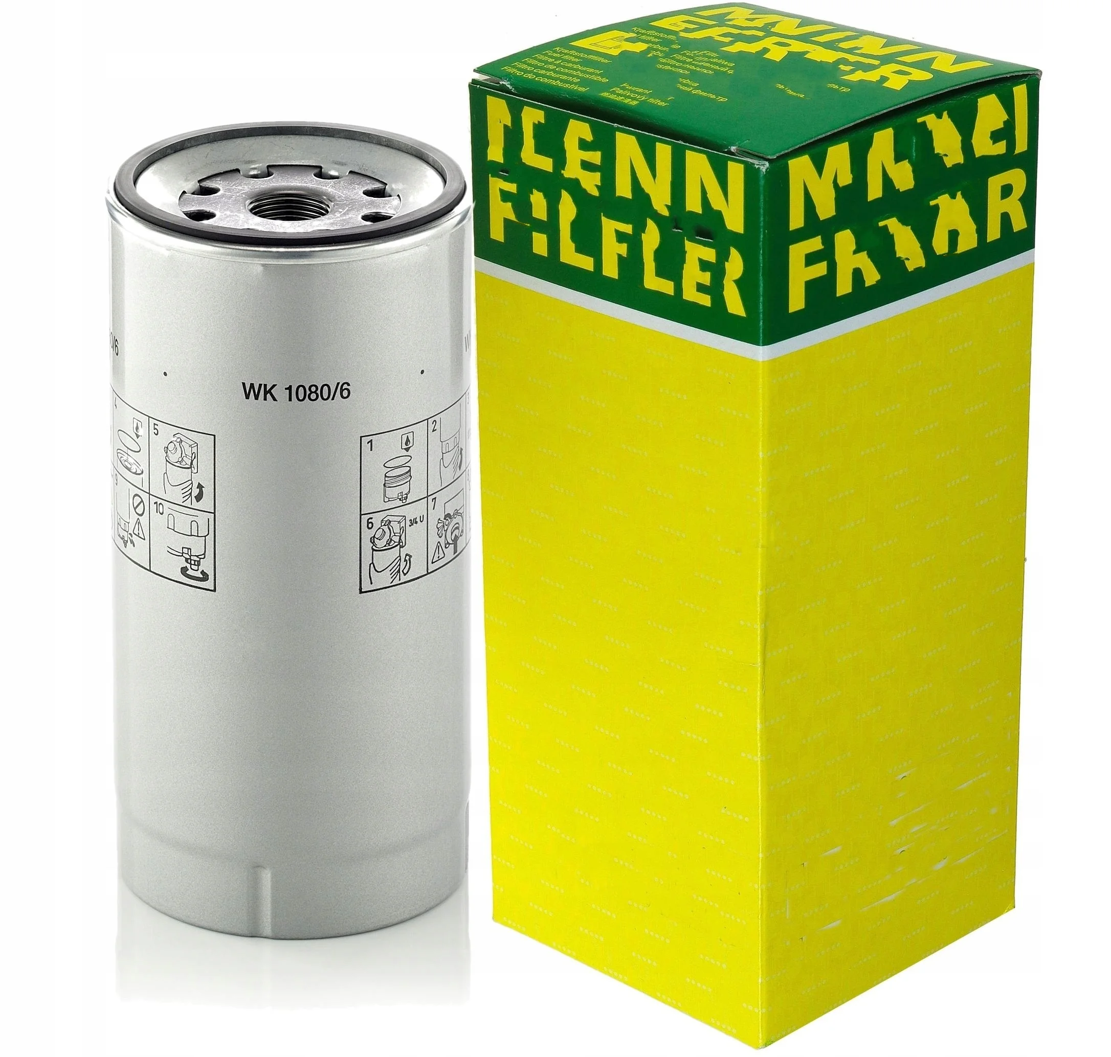 Factory Direct Wholesale High Quality Auto Diesel  Engine Fuel Filter Element Fuel Filter WK1080/6X