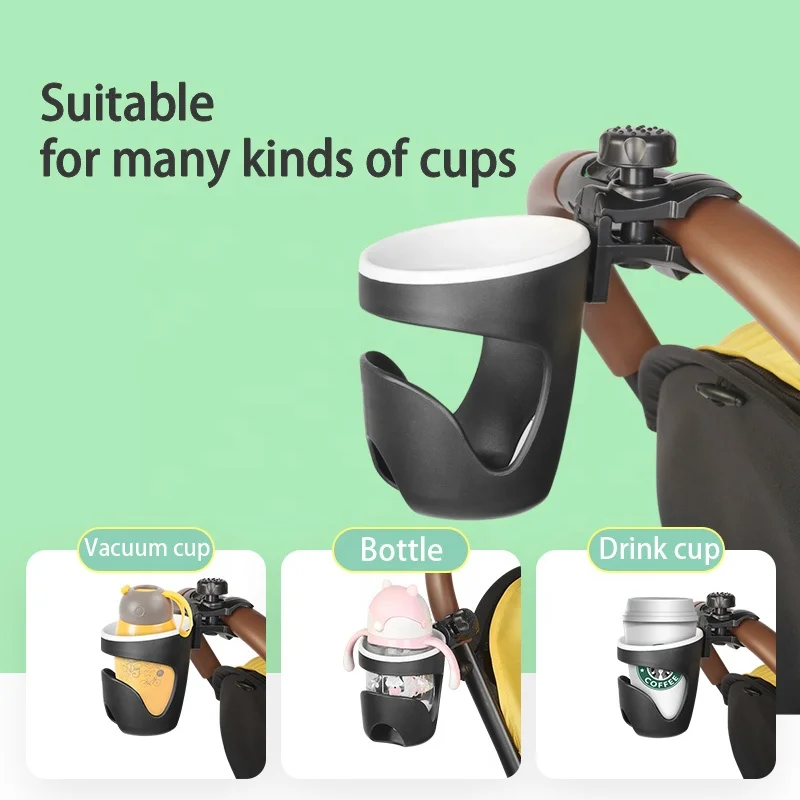 High Quality Eco-Friendly ABS Black Baby Stroller Cup Holder Buggy Bottle Holder