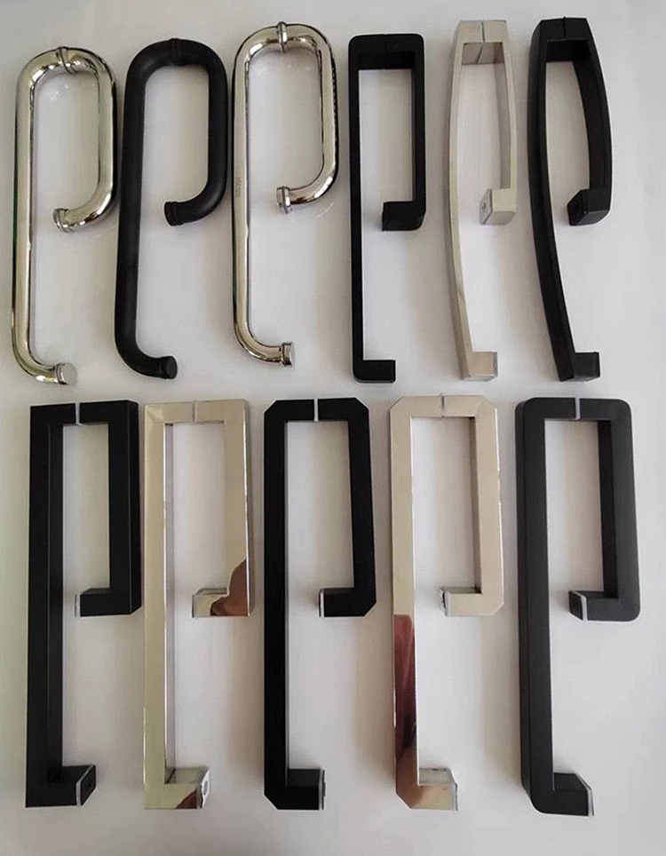 Single Sided Glass Door Back To Back Towel Bar Pull Handle Room Glass Door Back To Back Pull Handle Towel Bar