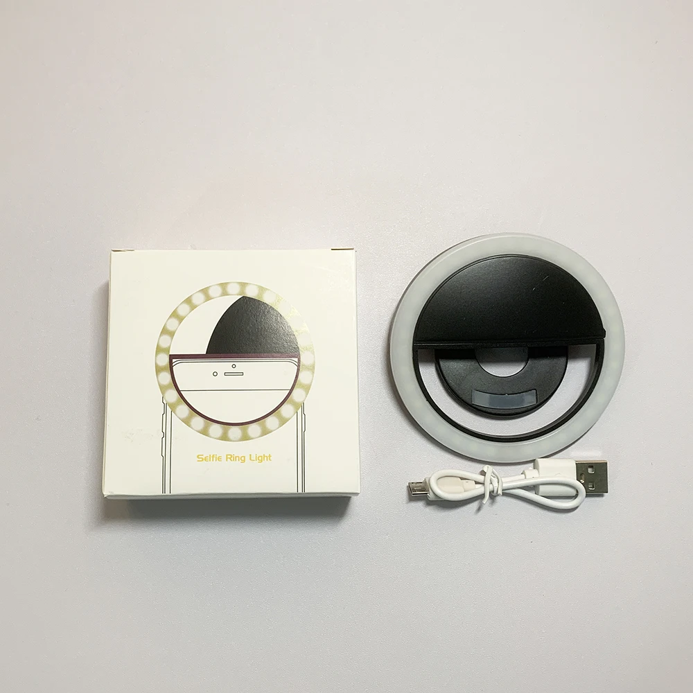 New Portable Rechargeable Usb Clip Camera Video Mobile Phone Ring Light Selfie