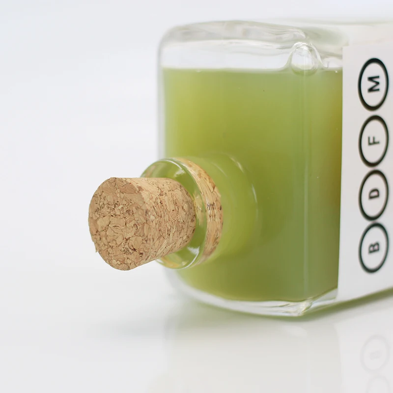 Screen Printing Clear And Frosted Flat Flask Coffee 300ml Glass Bottle For Liquor Wine