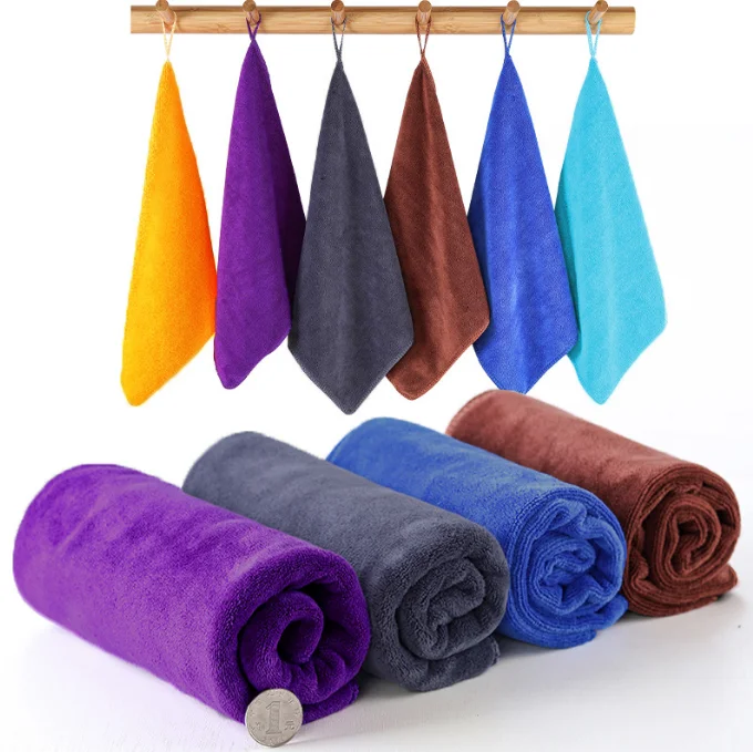 Ultra Absorbent Kitchen Dish Rags for Washing Dishes Fast Drying microfiber Cleaning Cloth Grey